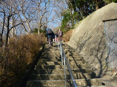 二宮町役場横から始まる300段の急な階段